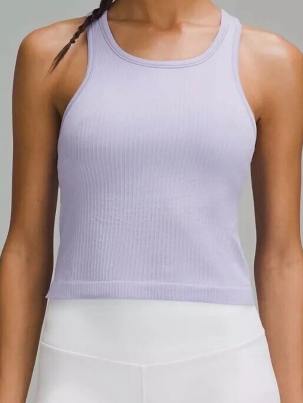 Lululemon Ebb to Street Lilac Racerback Tank Top Size 6